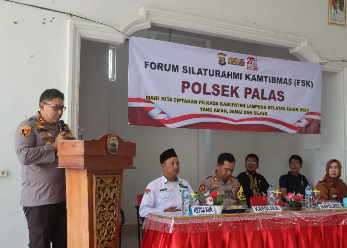 Roadshow Cooling System dan Forum Silaturahmi Kamtibmas Polsek Palas: Jaga Pilkada Lampung Selatan 2024 Aman, 