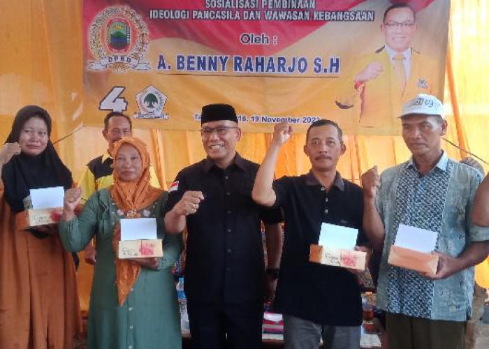 Ketua DPD Golkar Lampung Selatan Laksanakan IPWK di Desa Sumberjaya 