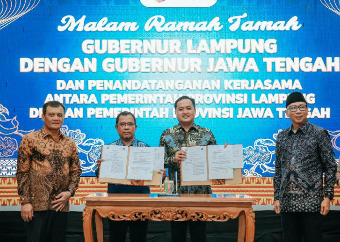 Kolaborasi Lampung–Jateng Diperluas, Pendidikan hingga Energi Jadi Fokus Kerja Sama