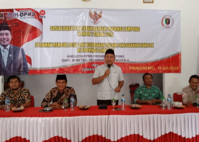 DPRD Lampung Sosperda Rembug Pekon di Pringsewu