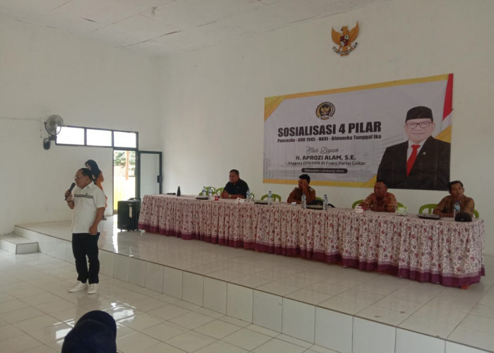 Aprozi Alam Sosialisasikan 4 Pilar Kebangsaan dan Serap Aspirasi Warga Talang Jali  