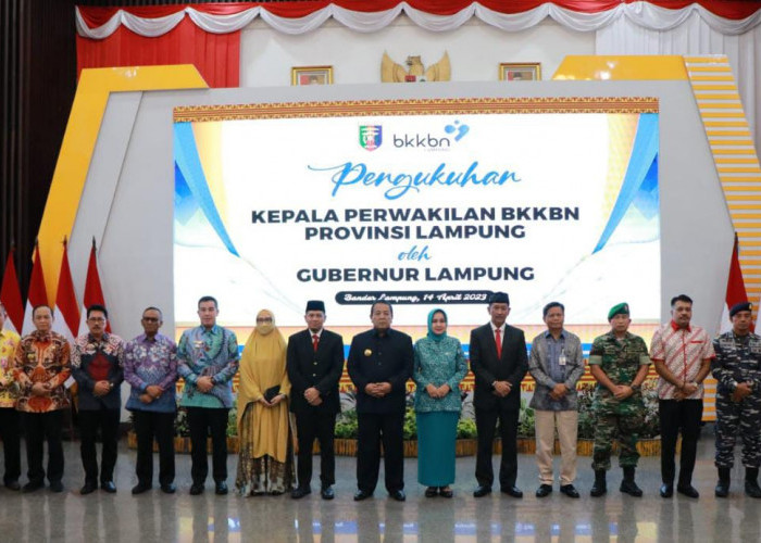 Gubernur Kukuhkan Kepala Perwakilan BKKBN Provinsi Lampung