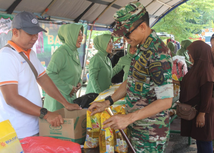 Laksanakan Instruksi Panglima TNI, Kodim 0422 Lampung Barat Gelar Bazar Murah