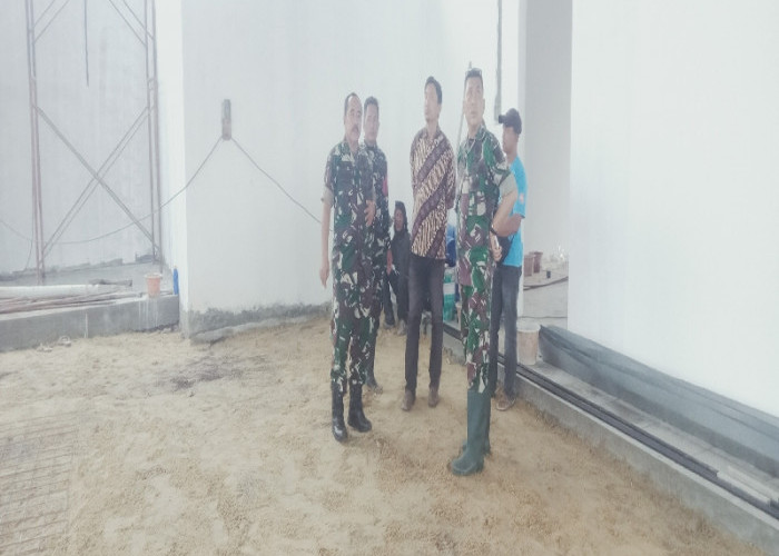 Kodim 0421 /LS Pantau Percepatan Pembangunan Gerai Kopdes di Kecamatan Jatiagung 