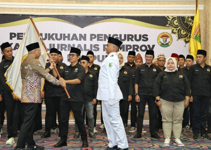 Kukuhkan IJP Lampung, Gubernur Mirza Minta OPD Terbuka Dengan Media