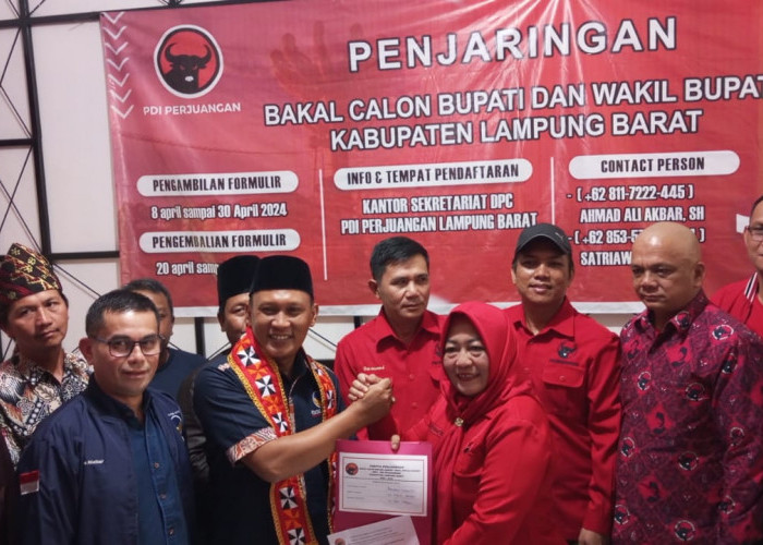 Atas Diperintah Partai, Bambang Kusmanto Maju Sebagai Balon Wabup di PDIP untuk Pilkada Lampung Barat 2024