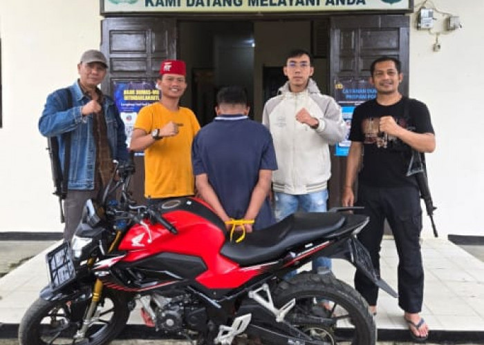 Bawa Kabur Motor Rekan Kerja, Karyawan Koperasi Dibekuk Polsek Balik Bukit