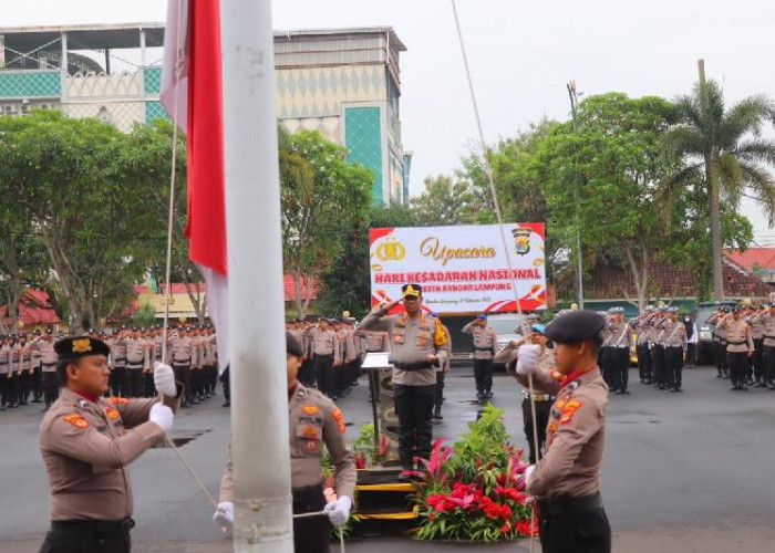 Hari Kesadaran Nasional, Kapolresta Bandar Lampung Ajak Tingkatkan Nasionalisme dan Cinta Tanah Air