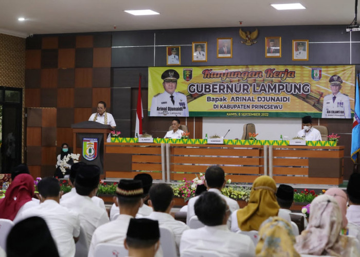 Kunker ke Pringsewu, Arinal Minta Camat-Kepala Pekon Bersinergi Mewujudkan Lampung Berjaya