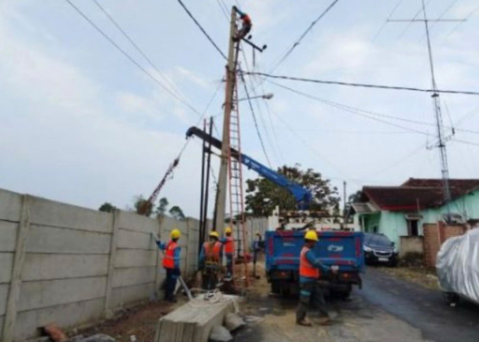Cegah Bahaya bagi Warga, PLN Kerahkan Tim Khusus Perbaiki Tiang Listrik di Garuntang