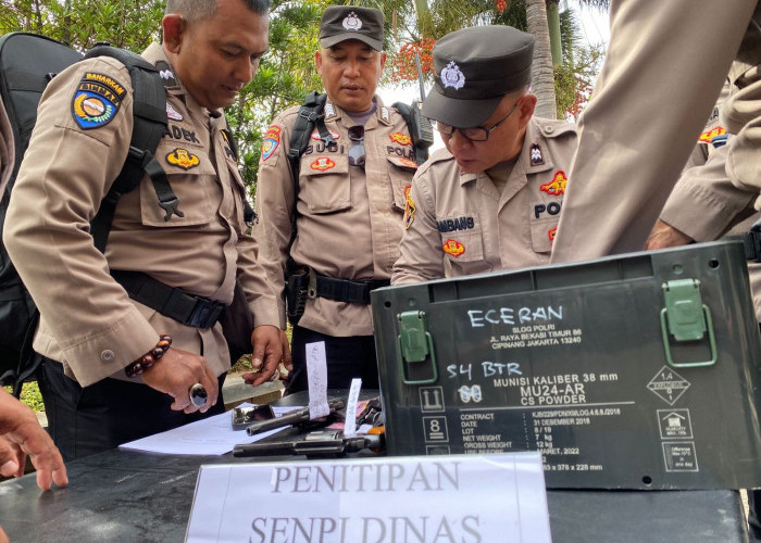 Polresta Bandar Lampung Pastikan Pengamanan TPS Tanpa Senjata Api