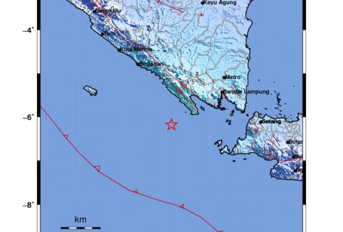 Gempa Magnitudo 5,4 Guncang Tanggamus, Guncangannya Terasa Hingga Pringsewu