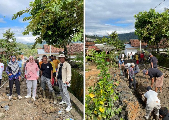 Gotong Royong Tugusari Fokus Normalisasi Drainase, Upaya Cegah Banjir di Permukiman