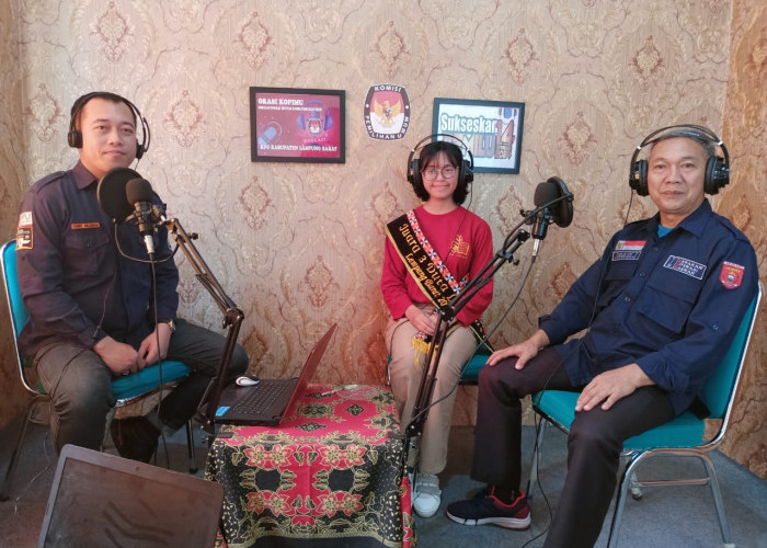 Tim GLD Lampung Barat Menjadi Narasumber Acara Podcast 'Orasi Kopimu'
