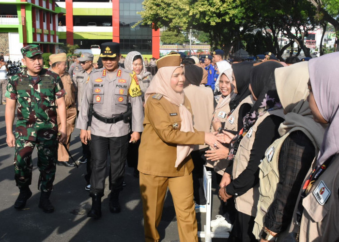 Wali Kota Bandar Lampung Pimpin Apel Gelar Pengaman Pemilu dan Penertiban Alat Peraga Kampanye
