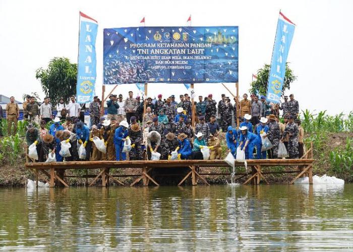 KSAL TNI AL Kunjungi Lampung, Tinjau Program Ketahanan Pangan dan Gelar Bakti Sosial 