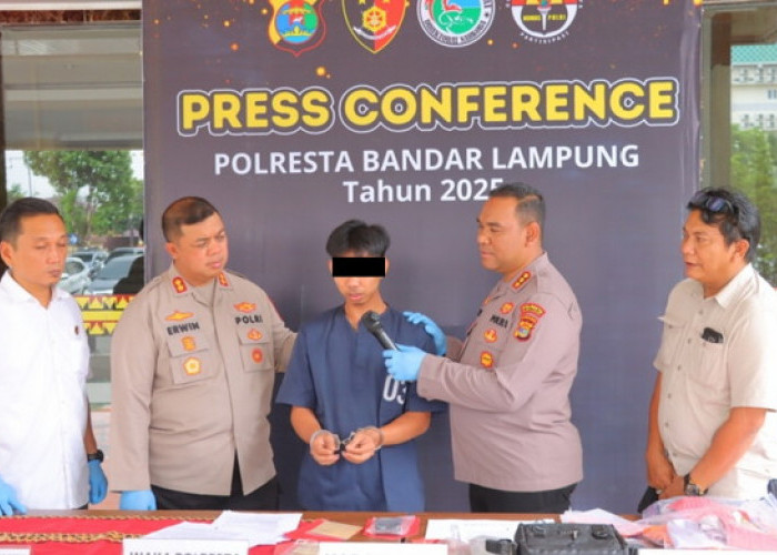 Residivis Narkoba di Bandar Lampung Ditangkap Lantaran Aksi Pengeroyokan dan Bawa Sabu