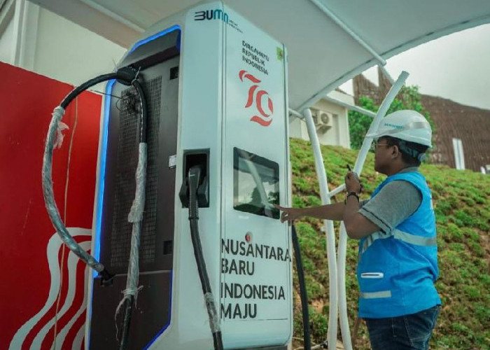 18 Unit SPKLU PLN Siap Layani Kendaraan Listrik HUT RI ke 79 di IKN