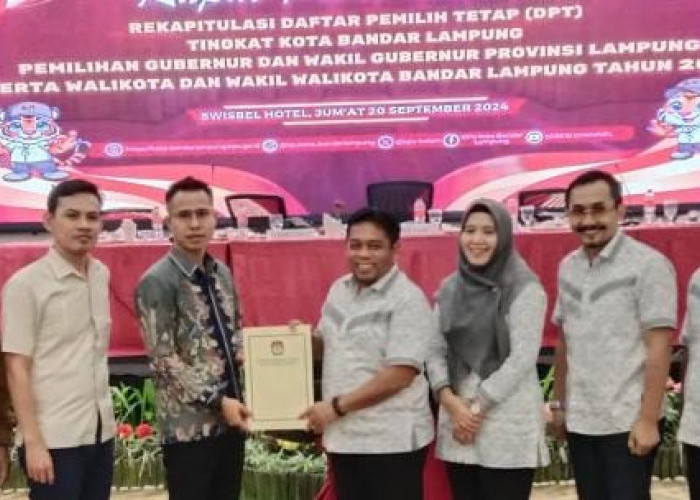 KPU Kota Bandar Lampung Tetapkan DPT Pilkada 2024 Sebanyak 786.182 Pemilih, Berikut Rinciannya