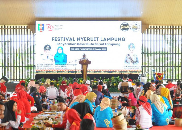 Festival Nyeruit Lampung, Pj Gubernur Lampung Ajak Masyarakat Lestarikan Budaya Seruit