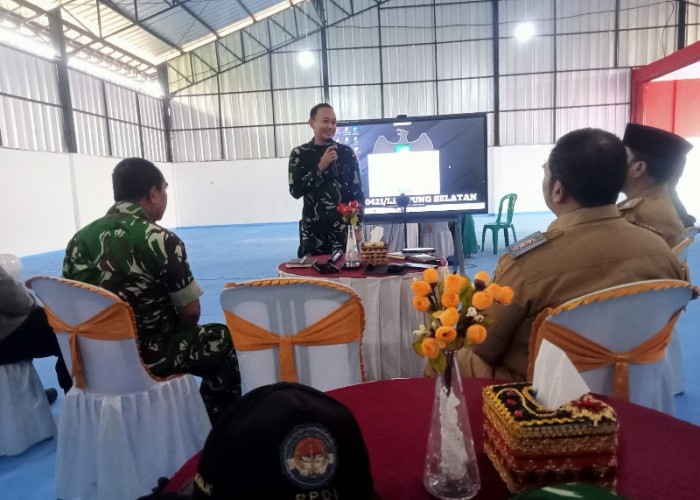 Dandim 0421/LS Ikuti Vidcom Percepatan KDKMP di Desa Budi Lestari 