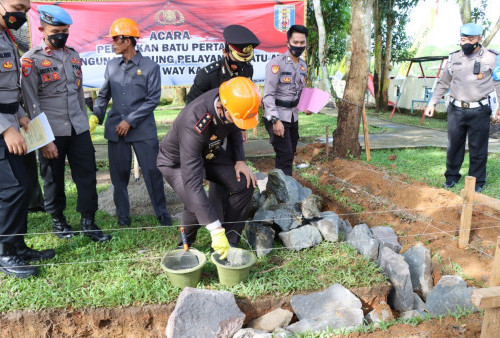 Hari Bhayangkara, Polres Waykanan Mulai Pembangunan Gedung Pelayanan Terpadu Satu Atap