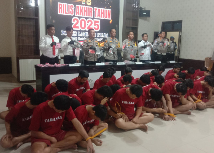 Polres Lampung Utara Catat Pengungkapan Perkara Naik 20 Persen di Tahun 2025