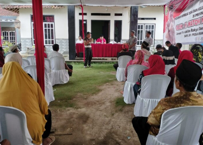 Anggota DPRD Provinsi Lampung Watoni Noerdin Gelar Sosperda Di Pekon Tambah Rejo