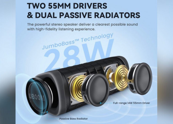 Speaker Bluetooth EarFun Uboom L, Bass Bertenaga Harga Gak Sampai Sejuta