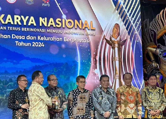 Pj Gubernur, Samsudin Terima Penghargaan Upakarya Wanua Nugraha 2024 dari Kemendagri