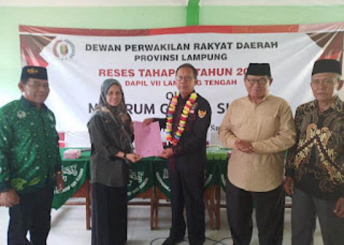 Ketua DPRD Lampung Reses Di SMA MA Ma’arif Lamteng