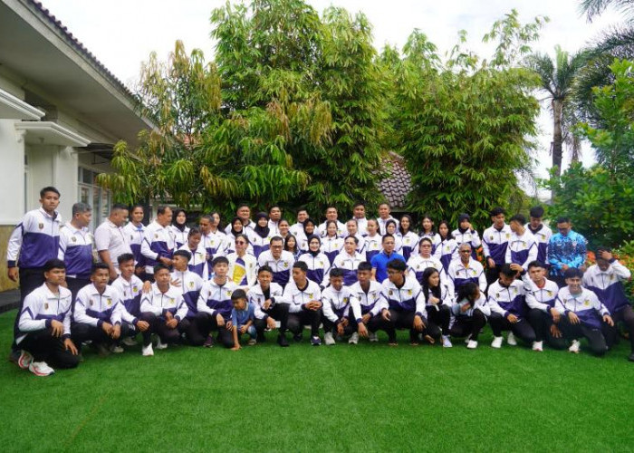 38 Atlet FORKI Lampung Dilepas Resmi oleh Wagub Jihan Menuju Kejurnas Karate di Riau