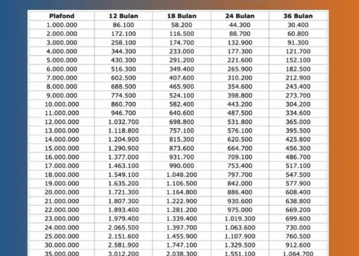 Simulasi KUR BRI 2026: Pinjaman Rp 50 Juta, Cicilan Mulai Rp 990 Ribu per Bulan