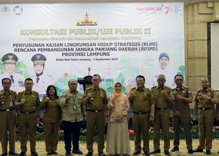 Sekdaprov Lampung Buka Uji Publik Kajian Lingkungan Hidup RPJPD Provinsi Lampung Tahun 2025-2045