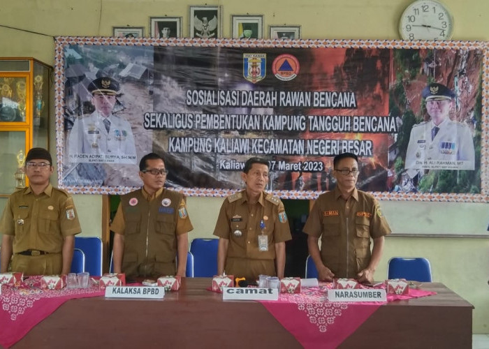 BPBD Lampung Sosialisasikan Daerah Rawan Bencana di Kampung Kali Awi Wsy Kanan