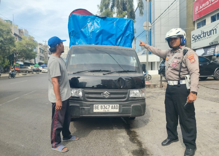 Satlantas Polresta Bandar Lampung Gencar Sosialisasikan Penanganan Truk ODOL