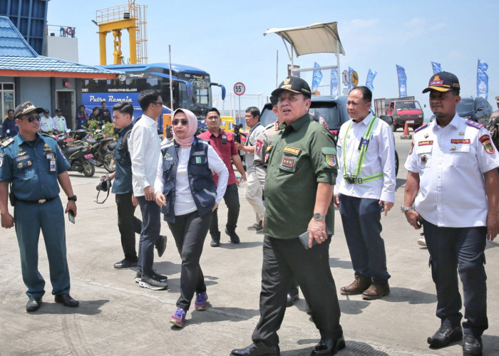 Gubernur Arinal Ikuti Rakor Arus Balik Lebaran di Pelabuhan Bakauheni