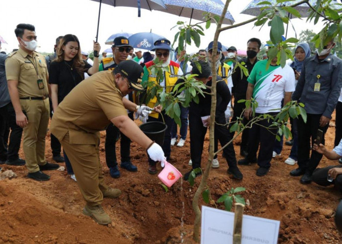 Hari Bakti PUPR, Gubernur Tanam 1.770 Bibit Pohon di Bendungan Margatiga Lamtim