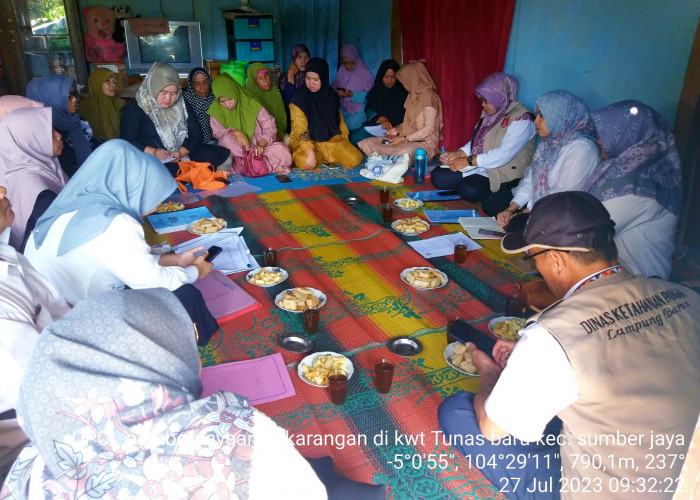 Dinas Ketahanan Pangan dan TPH Provinsi Lampung Verifikasi Tiga KWT di Lampung Barat