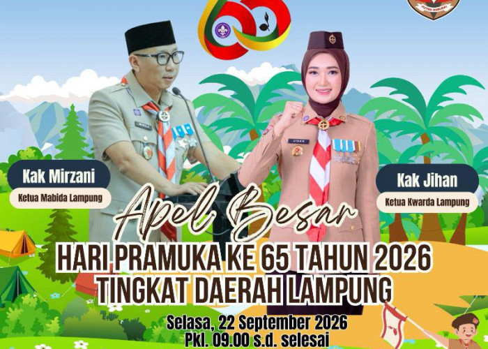 Hari Pramuka ke-65, Kwarda Lampung Siapkan Perkemahan hingga Apel Besar