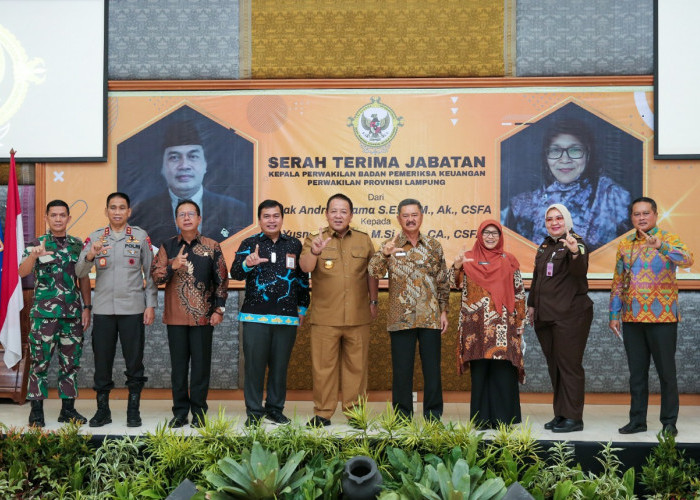 Hadiri Sertijab Kepala BPK Lampung, Arinal Berharap Kerja Sama Terus Ditingkatkan