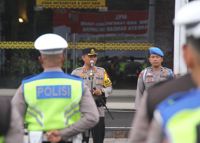 Kapolresta Bandar Lampung Pimpin Apel Perdana, Ingatkan Personel Jaga Netralisasi Polri di Pemilu 2024