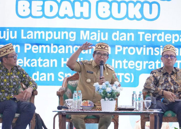 Pj Gubernur Lampung Buka Peluncuran dan Bedah Buku 