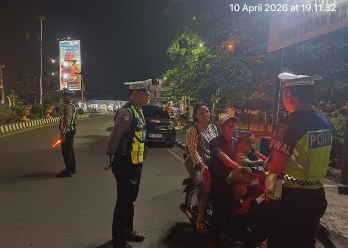 Patroli Malam Sat Lantas Lampung Utara Intensif, Lalu Lintas Terpantau Aman dan Kondusif