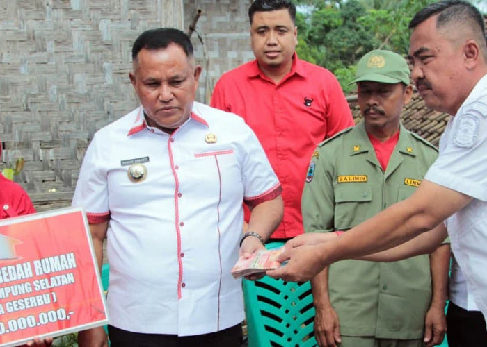 Pemkab Lampung Selatan Rehab Rumah Warga Sumur Kumbang melalui Program Geserbu