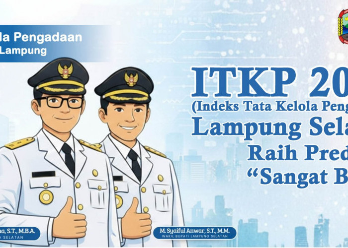 Indeks Tata Kelola Pengadaan Lampung Selatan Terbaik se-Lampung