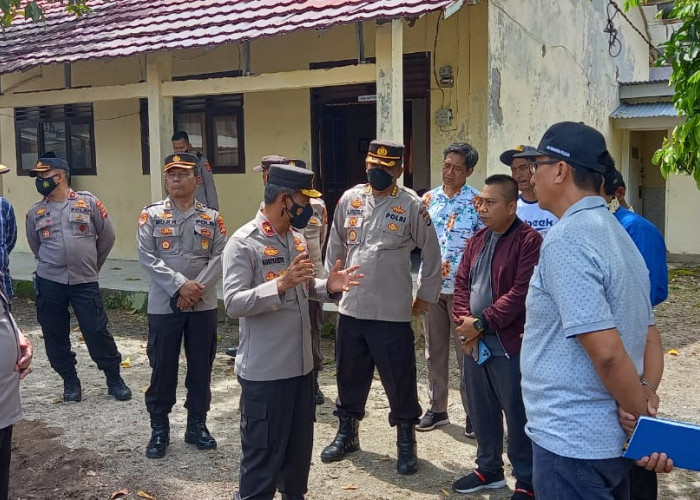 Wakapolda Lampung Tinjau Kantor Persiapan Polres Pesisir Barat