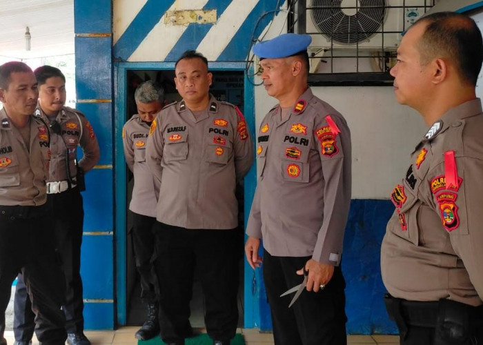 Propam Polresta Bandar Lampung Cek Pos Pengamanan Ops Ketupat Krakatau 2023