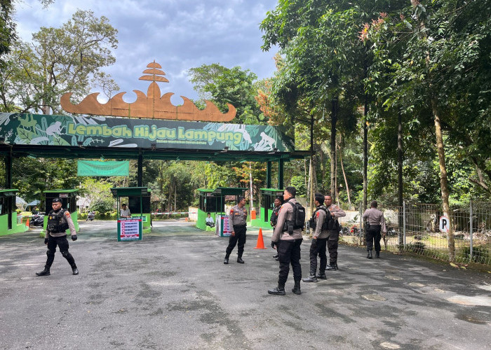 H+2 Lebaran, Polresta Bandar Lampung Perketat Pengamanan Objek Wisata