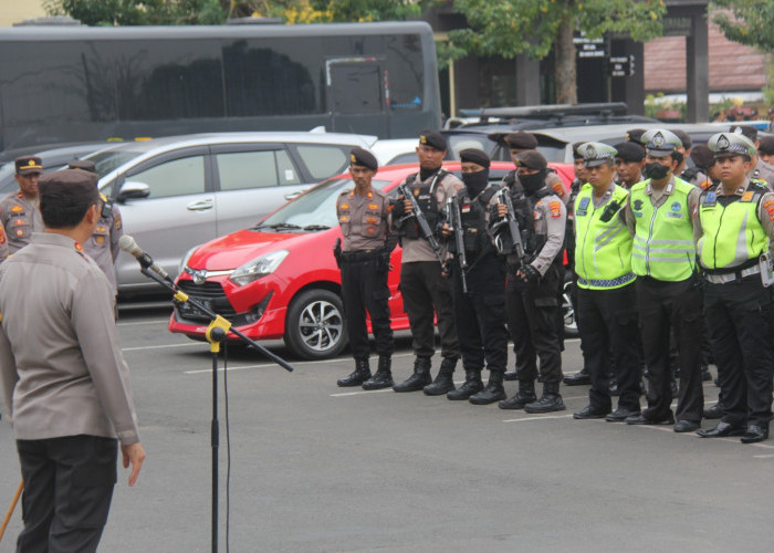 Patroli Skala Besar, Dukungan Polresta Bandar Lampung Wujudkan Kesiapan Polri Amankan Pesta Demokrasi